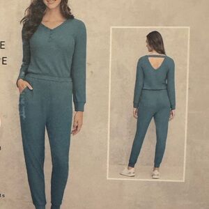 Serra Teal Lounge Wear Set